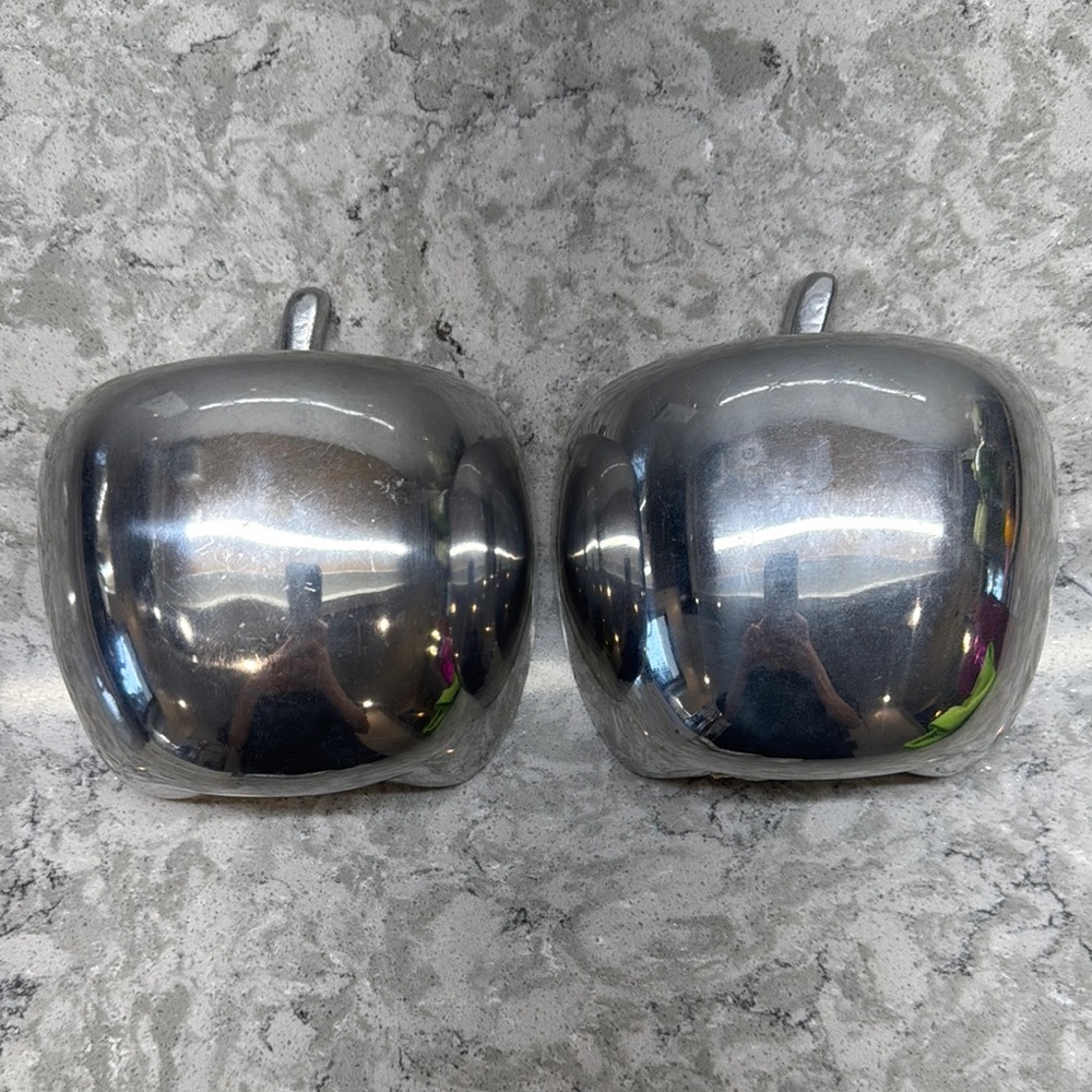 Silver Apple Bookends - Picture 6 of 6